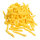 French fries plastic, 100 pcs./bag     Size: 6 cm long    Color: yellow
