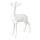 Deer standing  - Material: synthetic resin - Color: shiny white - Size: 62x40x12cm