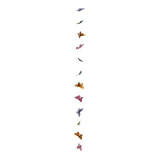 Butterfly garland feathers     Size: 180cm    Color: multicoloured