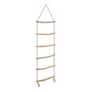 Rope ladder rope/wood, 6 rungs 150x40 cm (L/W) Color:...