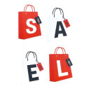 Bag hanger "Sale" 4-fold cardboard - Material:...