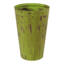 Übertopf Holz     Groesse: 28x43 cm - Farbe: grün