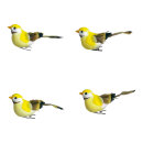 Birds foam/feathers, 4 pcs./set     Size: 9,5x3,5 x4,5 cm...