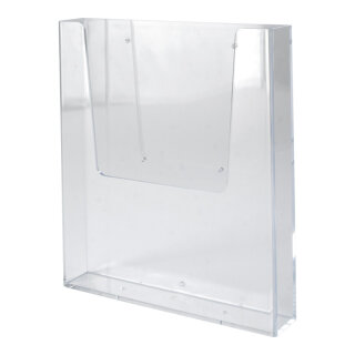 Wall brochure holder acrylic - Material:  - Color: transparent - Size: A4 21x297 cm (BxH)