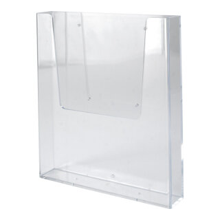 Wand-Prospekthalter Acryl Abmessung: A4, 21x29,7 cm (BxH) Farbe: transparent #