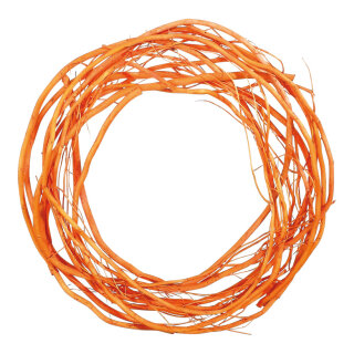 Willow wreath natural material - Material:  - Color: oange - Size: Ø 35 cm