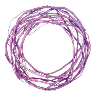 Willow wreath natural material - Material:  - Color: violet - Size: Ø 35 cm