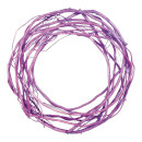 Willow wreath natural material Ø 35 cm Color: violet