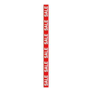 XXL sticker "Sale"  - Material:  - Color: red/white - Size: 250x15cm (LxB)