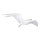 Seagull flying, styrofoam with cellulose     Size: 24x50cm    Color: white