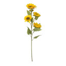 Sunflower, 5-fold, artificial silk, Size:;Blüte in...