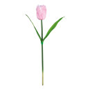 Tulip artificial silk Ø 10cm, 70cm Color: pink/green