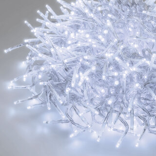 Cluster String light, Lichterkette, 12cm, 450 white Mini LED, 120x210mm, 30V