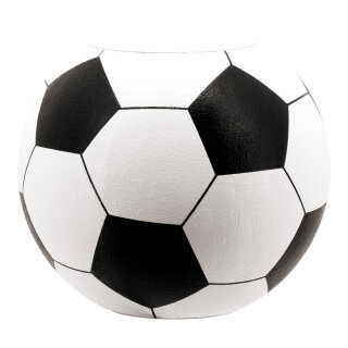 Fußballpodest Styropor     Groesse: 50x40cm    Farbe: weiß/schwarz     #