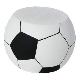 Football display made of styrofoam, flame retardent     Size: 30x20cm    Color: black/white