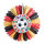 Fan "Soccer Cup" Germany printed on both sides - Material: made of paper flame retardent - Color: multicoloured - Size: 60cm