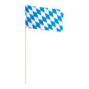 Paper flag Bavarian rhombs - Material: 10 pcs./bag -...