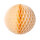 Honeycomb ball made of paper with nylon hanger - Material: flame retardant according to M1 - Color: creme - Size: 60cm