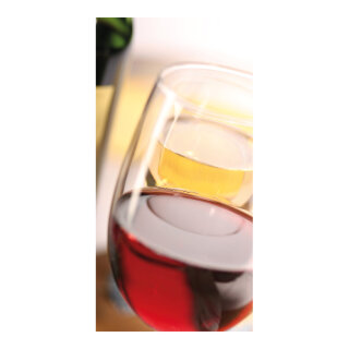 Banner "Wine Glasses" fabric - Material:  - Color: multicoloured - Size: 180x90cm