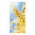 Motivdruck »Kornähre« Stoff Abmessung: 180x90cm Farbe: beige-blau #   Info: SCHWER ENTFLAMMBAR