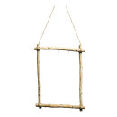 Display "Wooden Frame" with hanger and 3 hooks...