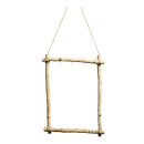 Display »Wooden Frame« with hanger and 3 hooks 60x45cm...