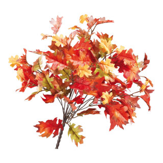 Oak leaf bunch 14-fold - Material: artificial silk - Color: red/green - Size:  X 50cm