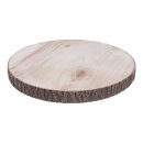 Wood bark wood covered with foam H: 2,5cm, Ø25cm Color:...