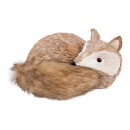 Fox lying made of styrofoam - Material: and natural fibre...