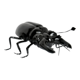 Hirschkäfer aus Styropor     Groesse: 25x12x8cm    Farbe: schwarz/braun