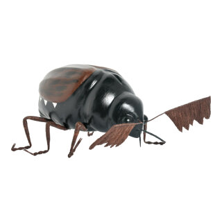 Maikäfer aus Styropor     Groesse: 25x13x15cm    Farbe: schwarz