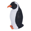 Pinguin beflockt und beglittert     Groesse: 25x14x13cm...