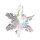 Eiskristall faltbar, mit Hänger, holografisch     Groesse:Ø 60cm    Farbe:transparent   Info: SCHWER ENTFLAMMBAR