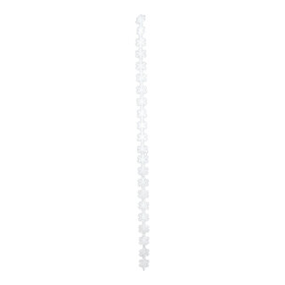 Schneeflockengirlande 24 Schneeflocken 8cm     Groesse: 200cm    Farbe: weiß
