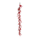 Berry garland made of plastic - Material:  - Color: red -...