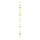 Papiergirlande 30 Elemente, Glanz/Glitzer-Mix     Groesse: 280cm, Ø6,5cm    Farbe: gold