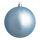 Weihnachtskugel, hellblau matt      Groesse:Ø 6cm, 12 Stk./Blister   Info: SCHWER ENTFLAMMBAR