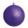 Weihnachtskugel, violett glitter      Groesse: Ø 8cm, 6 Stk./Blister