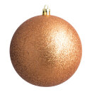 Christmas ball bronze glitter 6 pcs./blister - Material:...