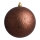 Weihnachtskugel, braun glitter      Groesse: Ø 8cm, 6 Stk./Blister
