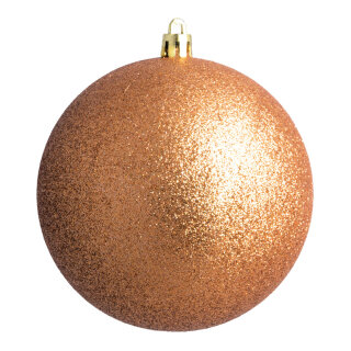 Christmas ball bronze glitter  - Material:  - Color:  - Size: Ø 14cm