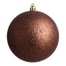 Weihnachtskugel, braun glitter      Groesse:Ø 14cm...