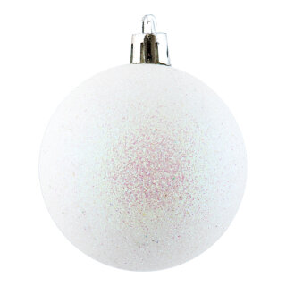 Weihnachtskugel, perlmutt glitter      Groesse: Ø 6cm, 12 Stk./Blister