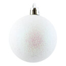 Christmas ball pearl glitter 12 pcs./blister - Material:...