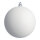 Weihnachtskugel, weiß glitter      Groesse:Ø 6cm, 12 Stk./Blister   Info: SCHWER ENTFLAMMBAR