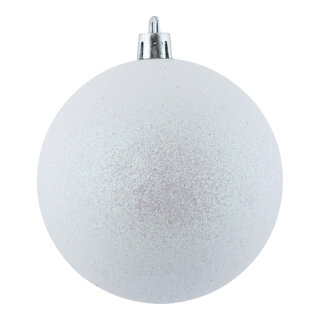 Weihnachtskugel, perlmutt glitter      Groesse: Ø 8cm, 6 Stk./Blister