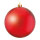 Christmas ball matt red 12 pcs./blister made of plastic - Material: flame retardent according to B1 - Color: matt red - Size: Ø 6cm