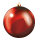 Christmas ball red 6 pcs./blister made of plastic - Material: flame retardent according to B1 - Color: red - Size: Ø 8cm