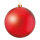 Christmas ball matt red 6 pcs./blister made of plastic - Material: flame retardent according to B1 - Color: matt red - Size: Ø 8cm