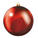 Weihnachtskugel-Kunststoff  Größe:Ø 10cm,  Farbe: rot